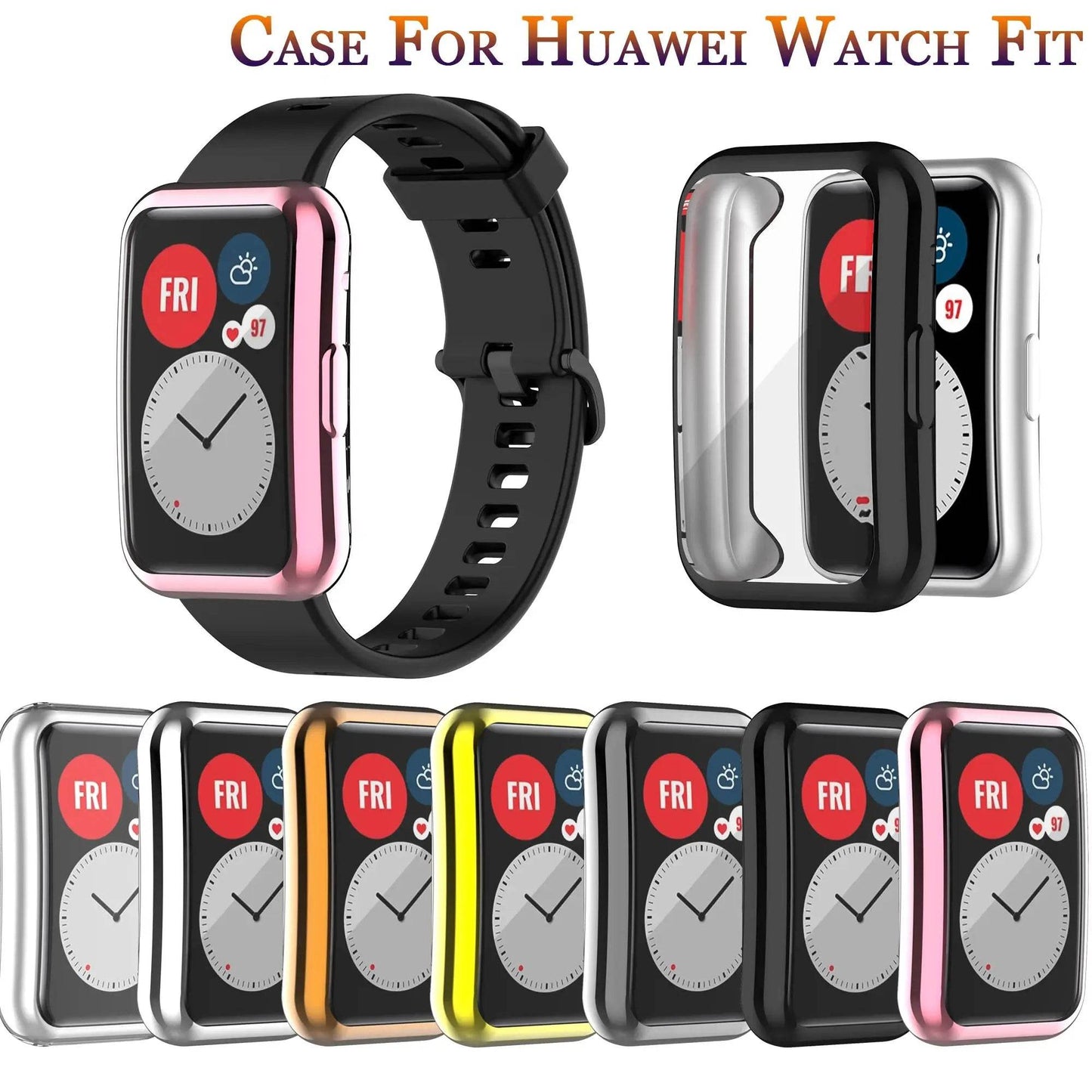 Protecție Completă TPU pentru Huawei Watch Fit - Venduqo