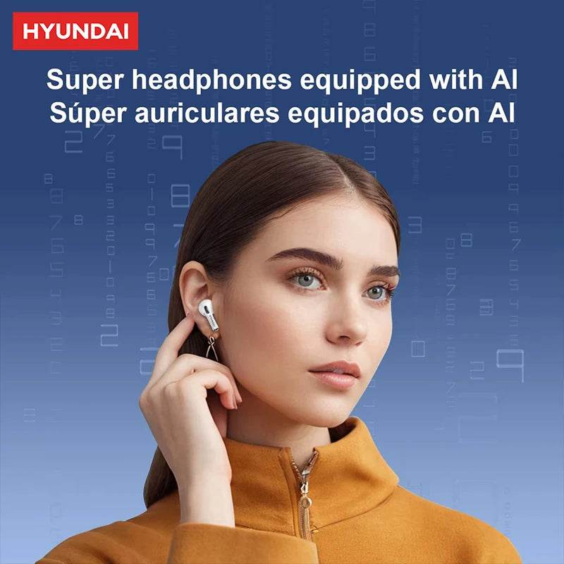 Casti Bluetooth HYUNDAI HY-T02 AI cu traducere - Venduqo