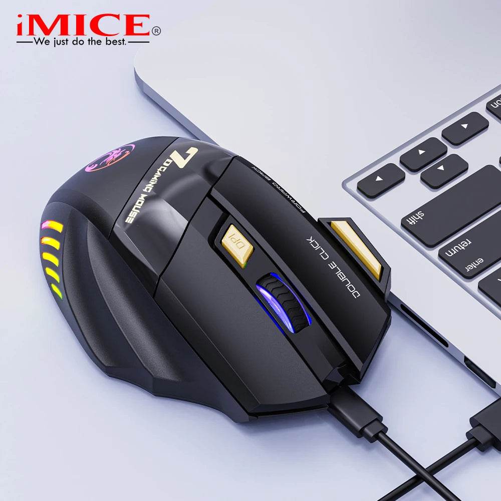 Mouse Wireless Reîncărcabil pentru Gaming Ergonomic 3200 DPI - Venduqo