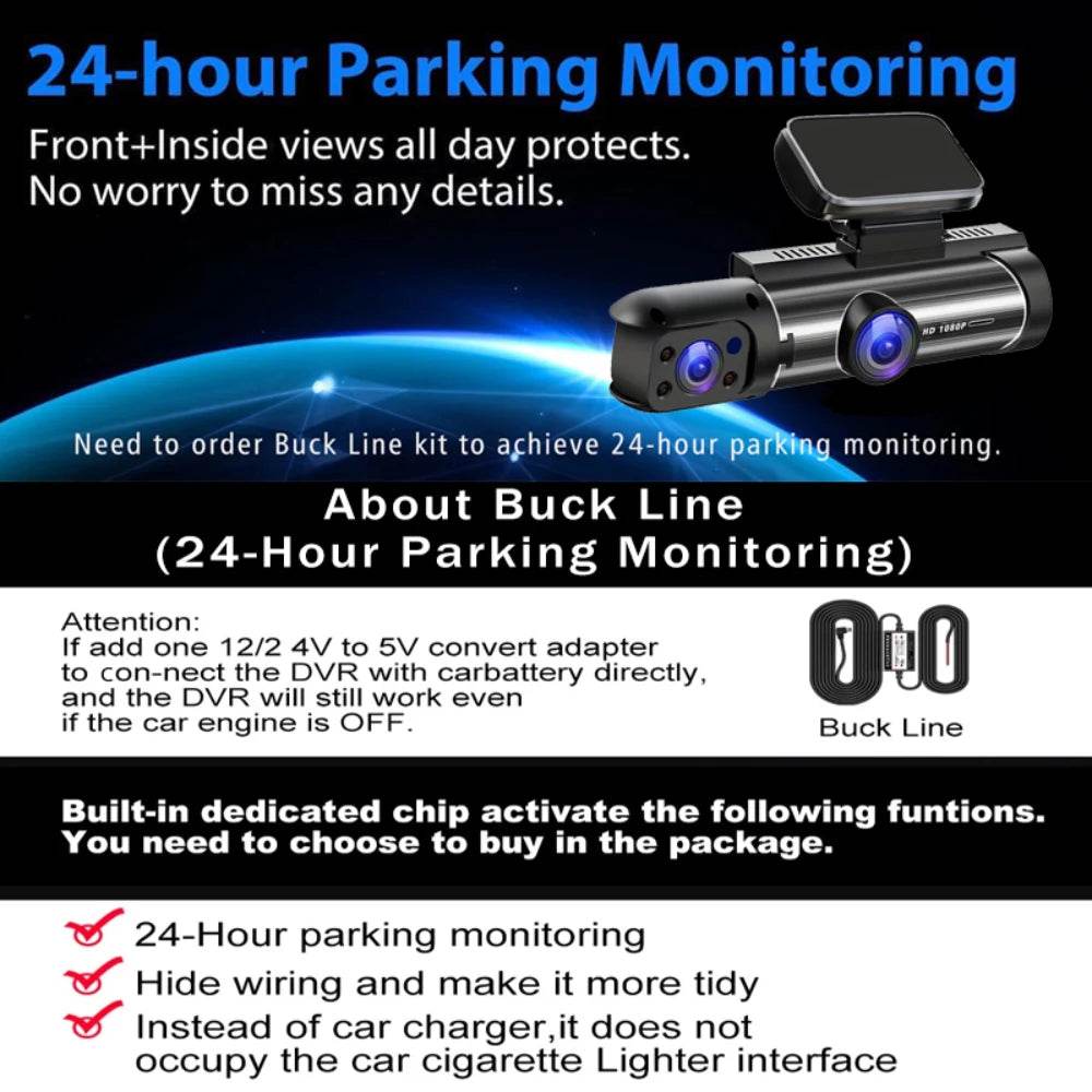 Camera Auto DVR Dual Lens FHD 1920*1080P - Venduqo