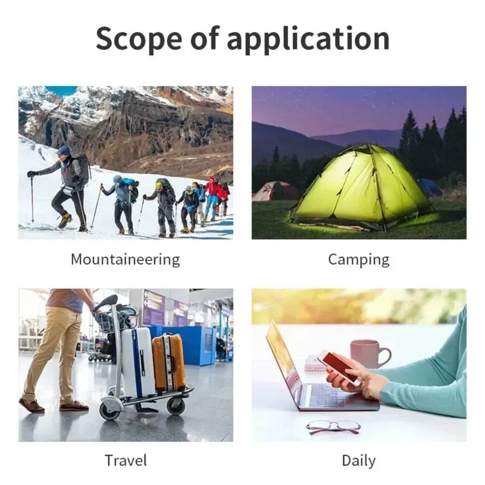 Baterie Externă Solară 300000mAh cu 4 Porturi USB - Venduqo