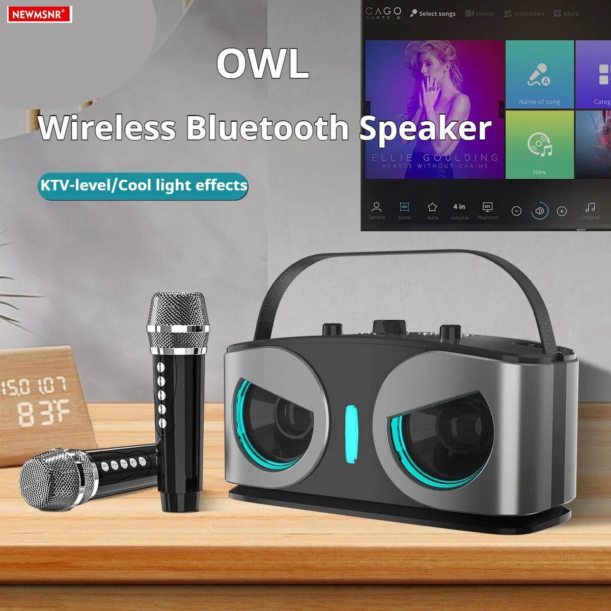 Difuzor Bluetooth Wireless NEWMSNR Owls cu Microfoane Duale - Venduqo