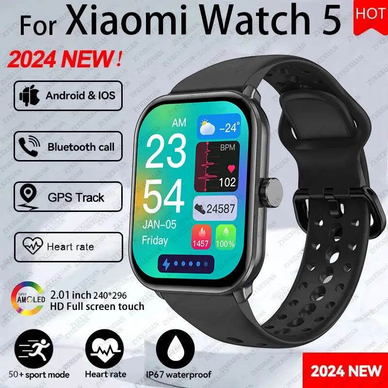 Ceas Smart Xiaomi Watch 5 pentru Bărbați și Femei - AMOLED HD - Venduqo