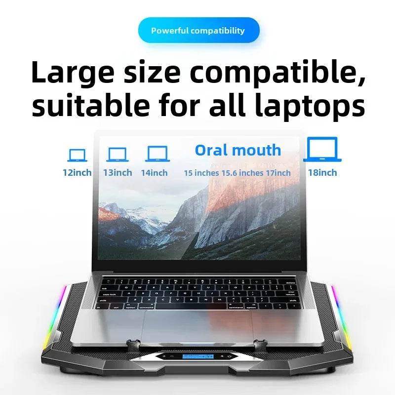 Răcitor Laptop Silent K9 cu Iluminare RGB - Venduqo
