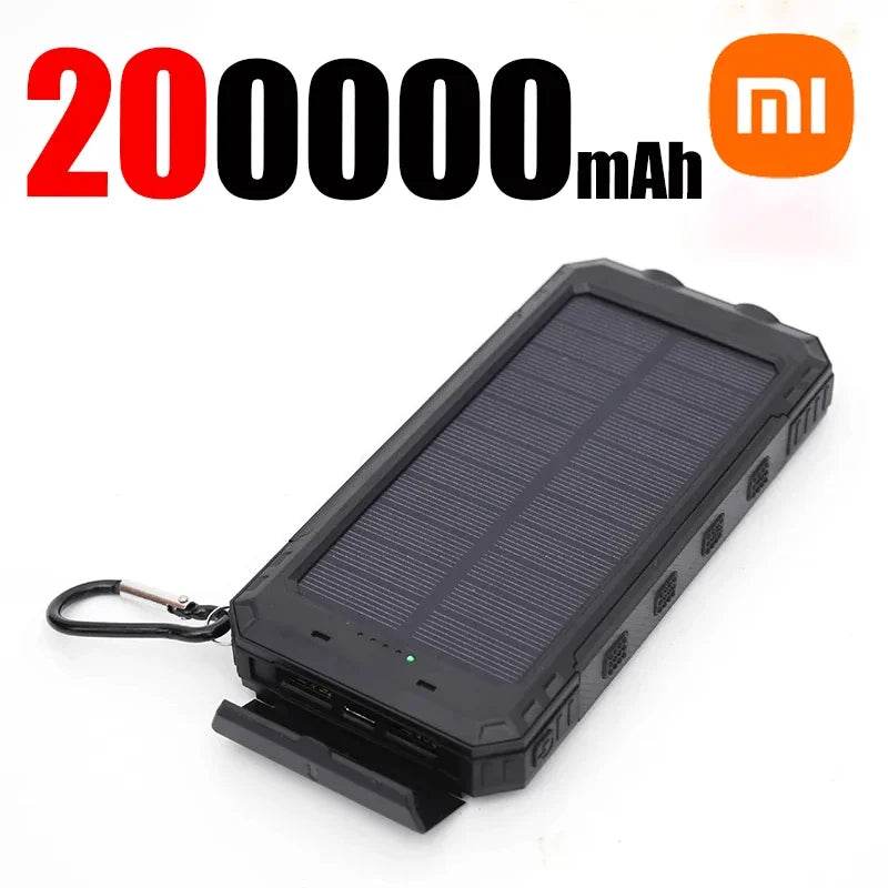 Power Bank Solar Xiaomi 200000mAh cu Lampa LED - Venduqo