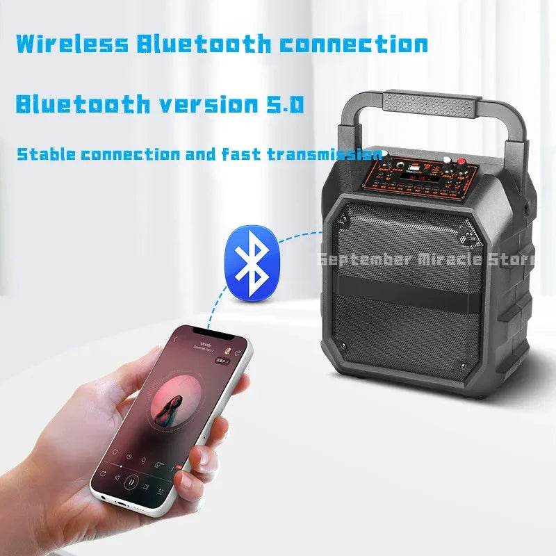 Difuzor portabil Bluetooth 80W cu microfon karaoke - Venduqo