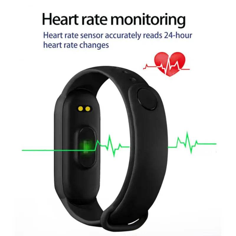 Brățară Inteligentă M6 cu Monitorizare a Ritmului Cardiac și Presiunii Arteriale - Venduqo