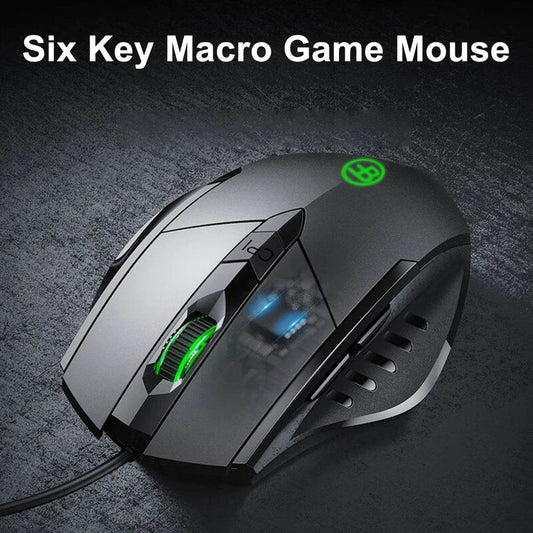 7200DPI USB Wired Ergonomic Mouse with 6 Buttons