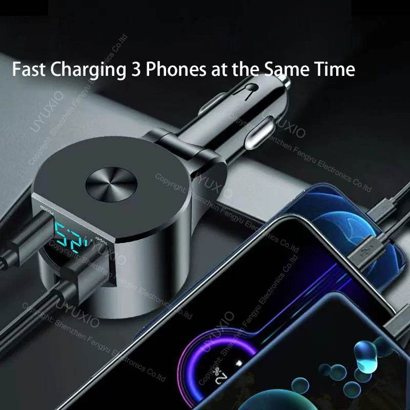 Încărcător Auto Rapid USB C PD 30W cu Display Tensiune - Venduqo