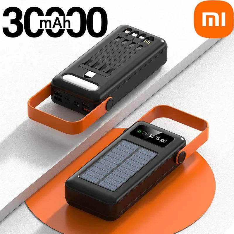 Bancă de Alimentare Solară 50000mAh cu Cablu Integrat - Venduqo