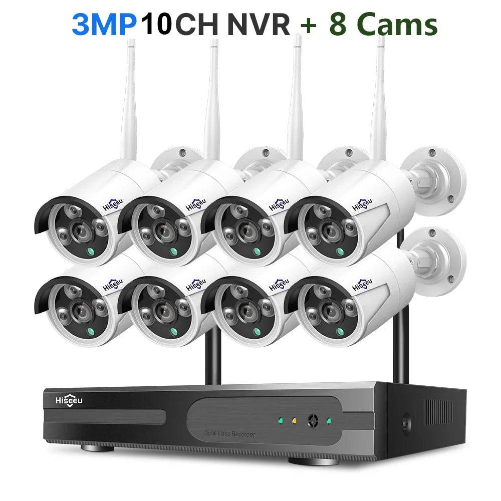 Sistem de Securitate Hiseeu 5MP WiFi cu Cameră Bullet - Venduqo