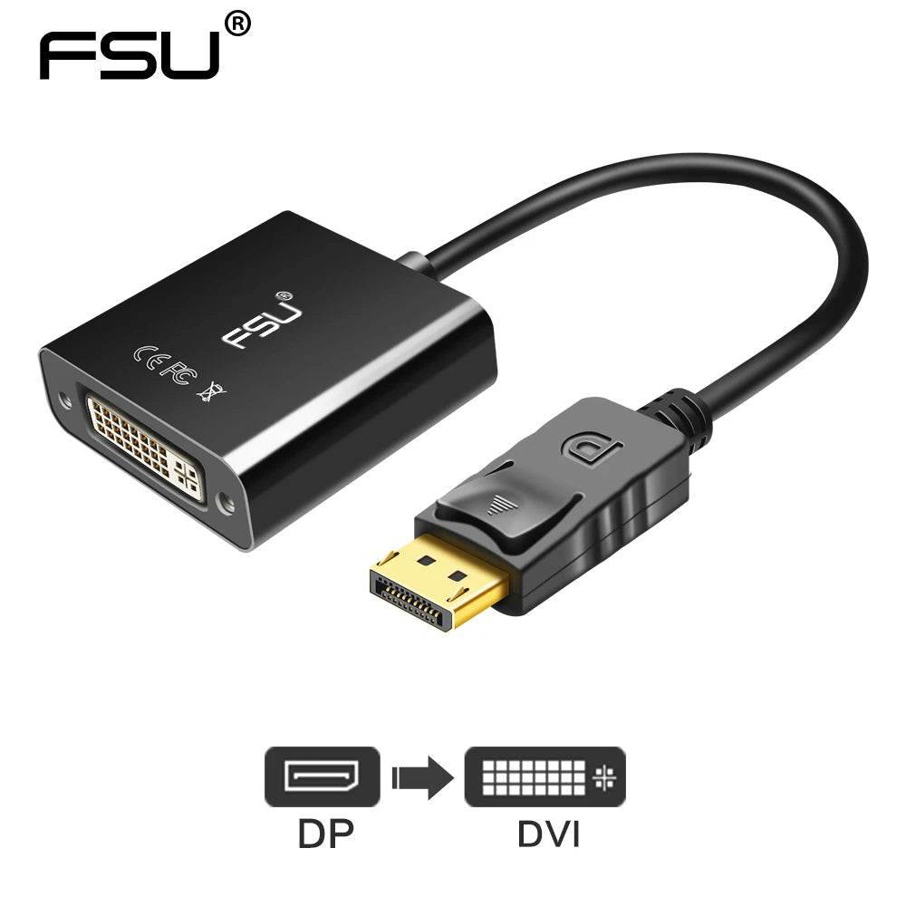 Adaptator DUPILINK DisplayPort DP la HDMI/VGA/DVI 1080P - Venduqo