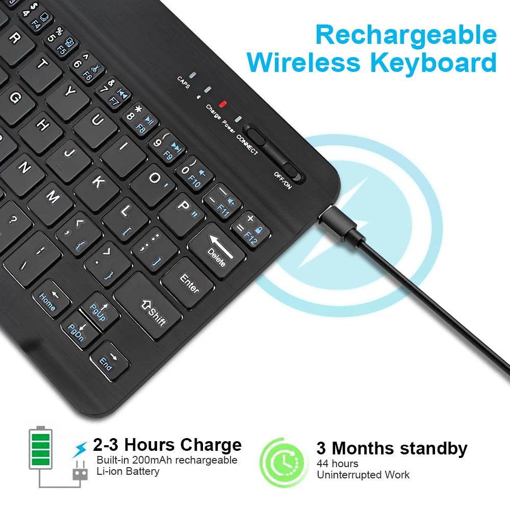 Tastatură Wireless Bluetooth 2.4G cu Mouse Combo pentru MacBook/iPad - Venduqo