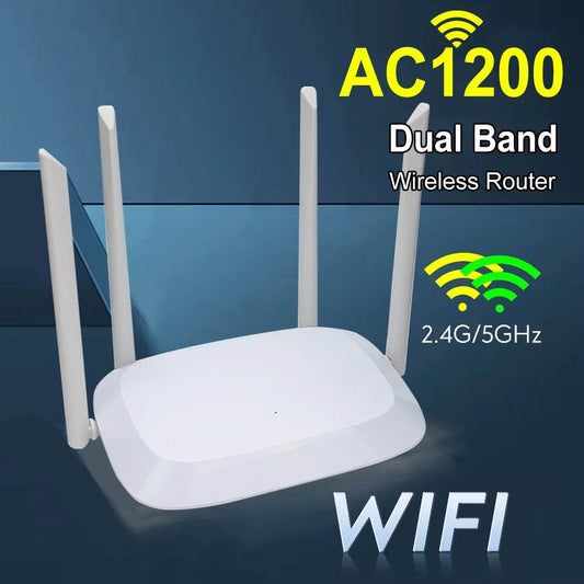Wireless WiFi Router Dual Band 1200Mbps with 4 Antennas