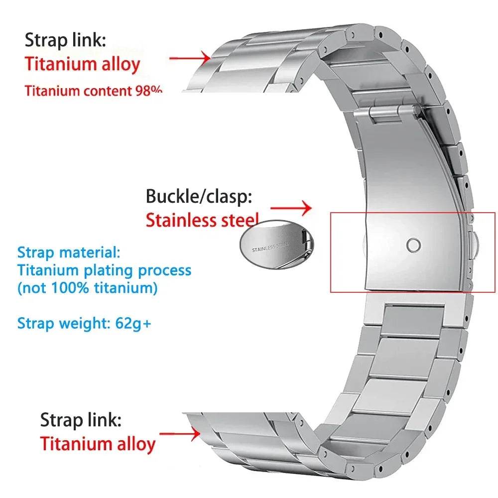 Curea din Titan pentru Ceas Smart 16mm 18mm 20mm 22mm - Venduqo