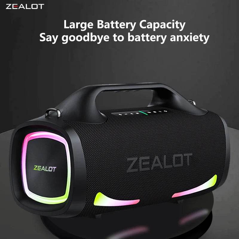 Boxă Wireless Portabilă Zealot S79 100W cu Subwoofer - Venduqo