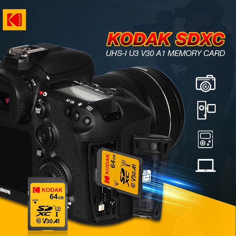 Card SD Kodak High Speed 32GB 64GB 128GB SDXC UHS-I - Venduqo