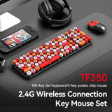 Set Tastatură și Mouse Wireless TF350 USB - Venduqo