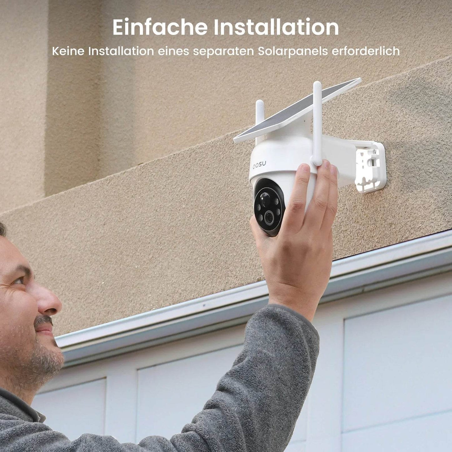 Sistem de Cameră Solară AOSU 3MP cu 4 Camere Wireless - Venduqo