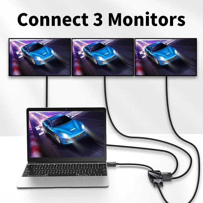 Unnlink 3 In 1 DP la HDMI VGA DVI Converter 4K 1080P - Venduqo