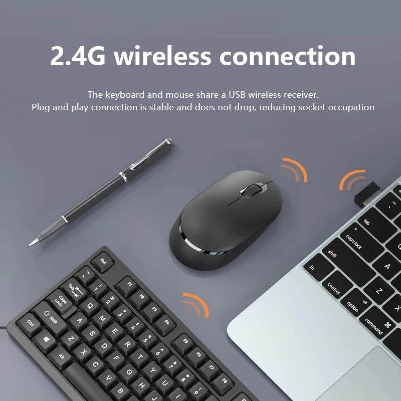 Set Wireless Tastatură și Mouse 2.4GHz pentru Gaming - Venduqo