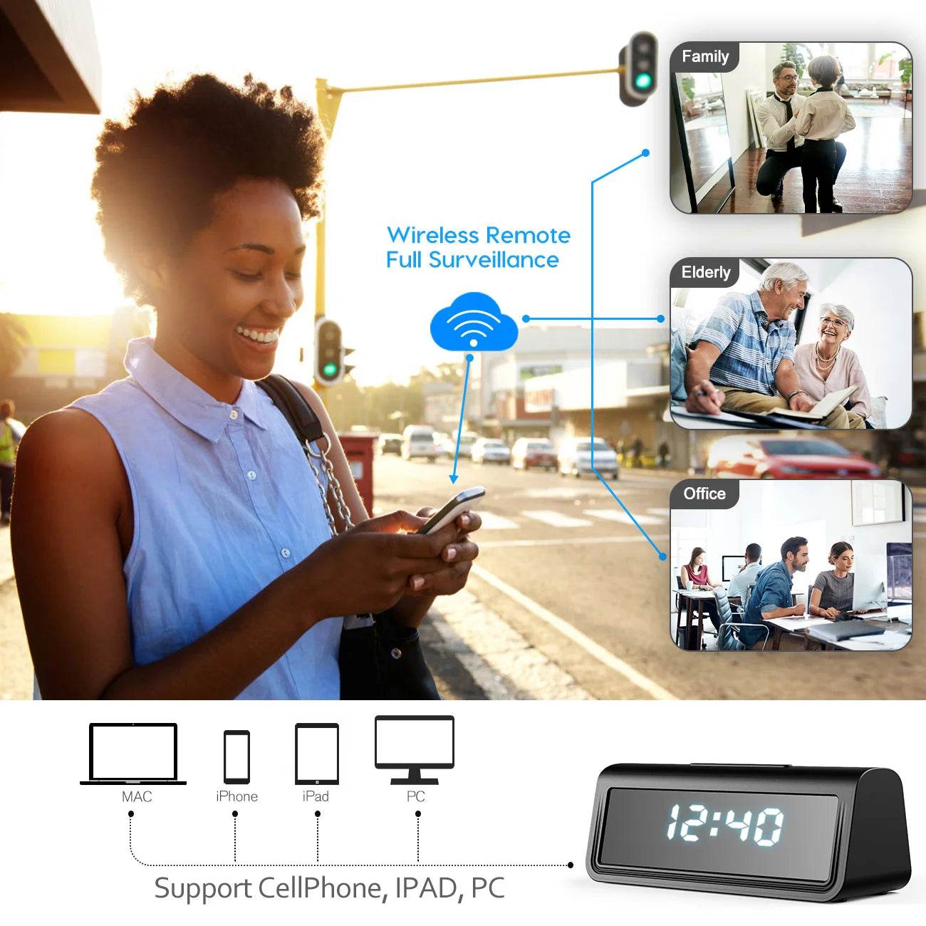 Mini Camera 4K HD cu Wifi și Viziune Nocturnă - Venduqo