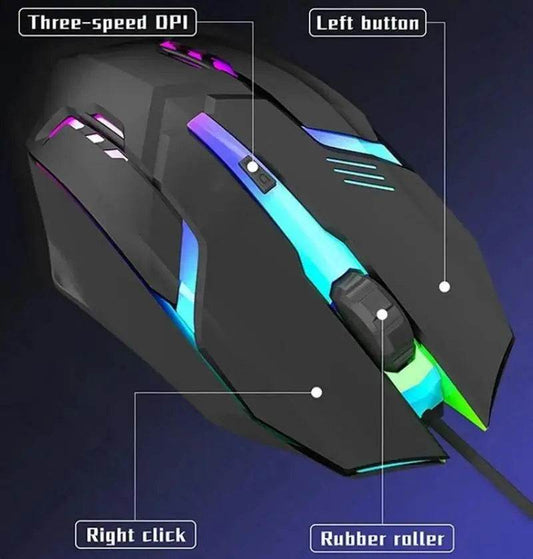 Mouse Gaming Wired LED ITLY M01 pentru PC de Birou - Venduqo
