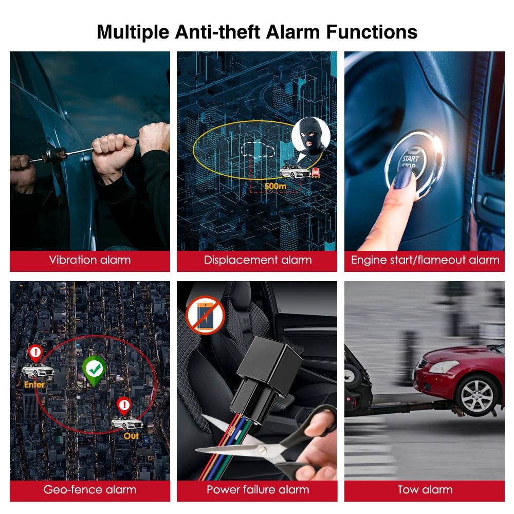 CJ730 Plus 95V GPS Tracker pentru Vehicule cu Vibrează și Alarmă SMS - Venduqo