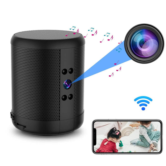 Mini 4K HD Surveillance Camera with Bluetooth Speaker