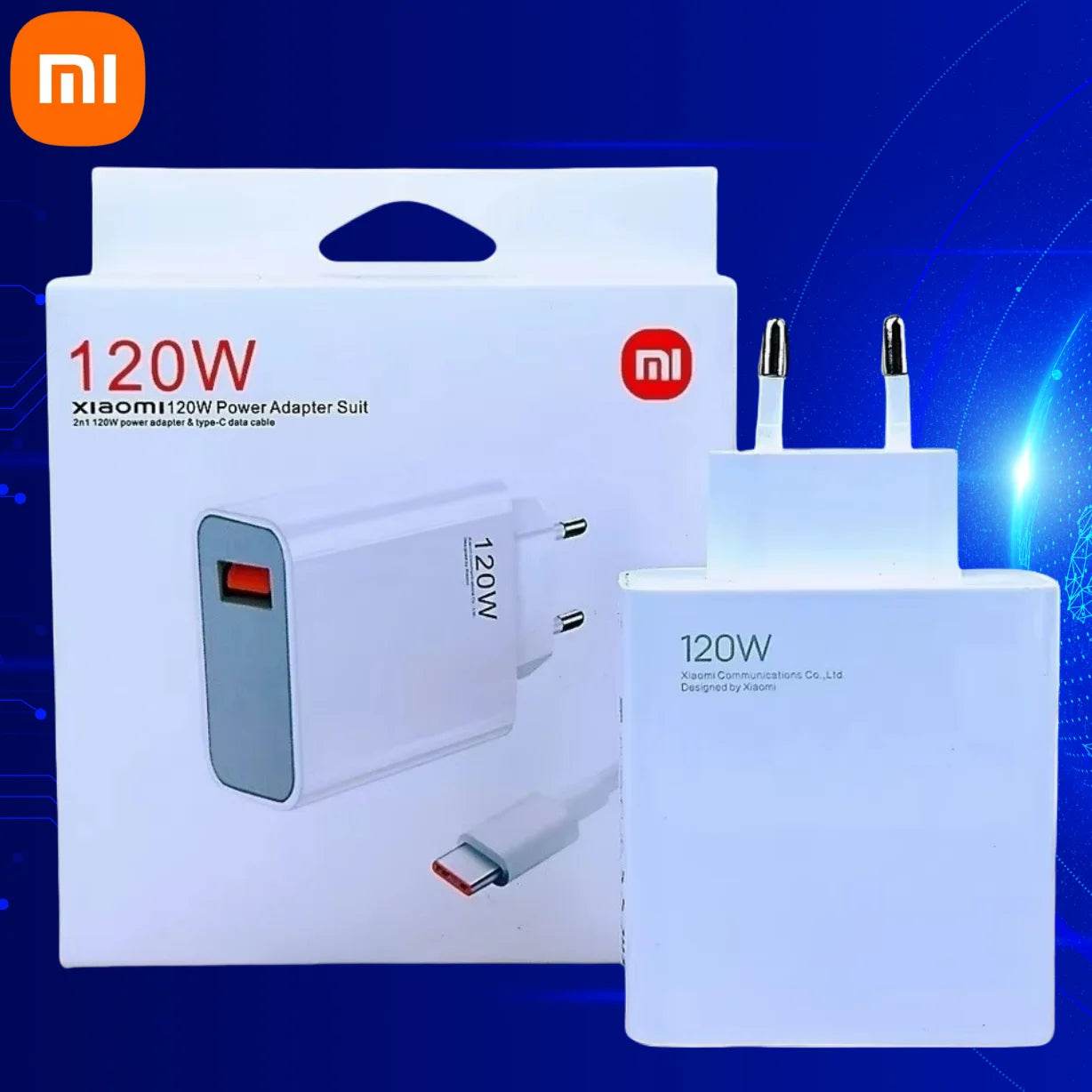 Încărcător Rapid Original Xiaomi 120W Hypercharge Gan pentru Redmi - Venduqo