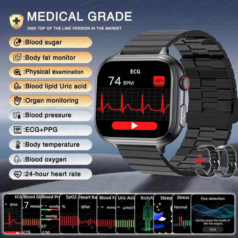 Ceas Inteligent Medical 2025 Galaxy cu ECG+PPG - Venduqo