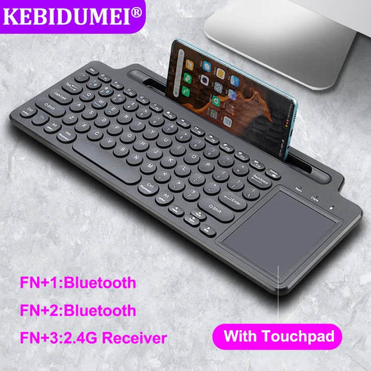 Bluetooth Wireless Keyboard with Touchpad - Ultimate Typing Solution