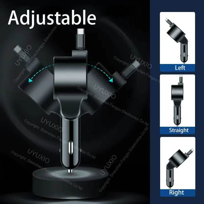 Încărcător Auto Rapid USB C PD 30W cu Display Tensiune - Venduqo