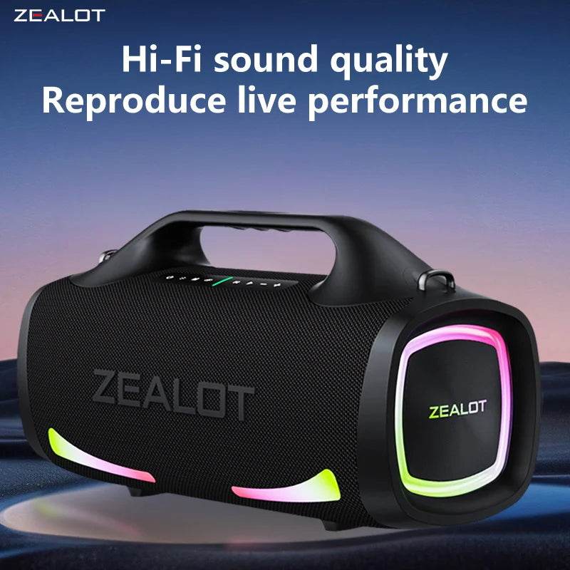 Boxă Wireless Portabilă Zealot S79 100W cu Subwoofer - Venduqo