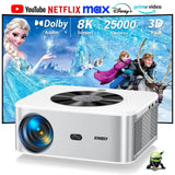XIWBSY Autofocus Projector 1000ANSI with Bluetooth 5.2