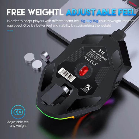 Mouse Gaming RGB 12800DPI cu 12 Taste Programabile - Venduqo
