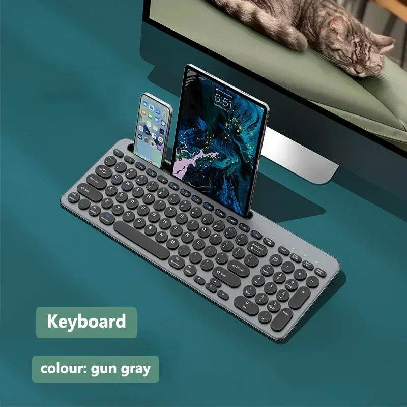 Set Tastatură și Mouse Wireless 2.4G, Bluetooth, Reîncărcabil - Venduqo