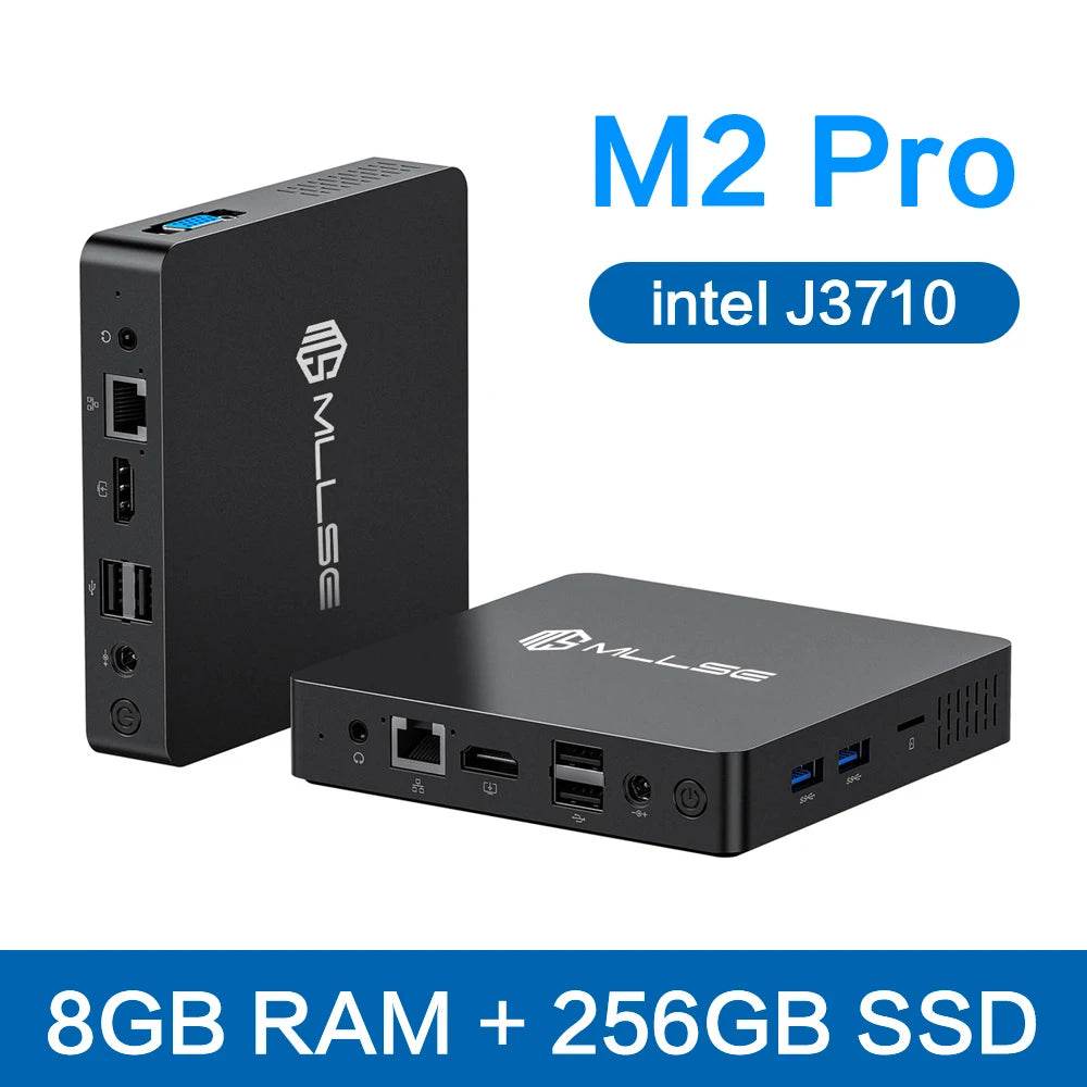 Mini PC MLLSE M2 Pro cu Intel J3710, 8GB RAM, 256GB SSD - Venduqo