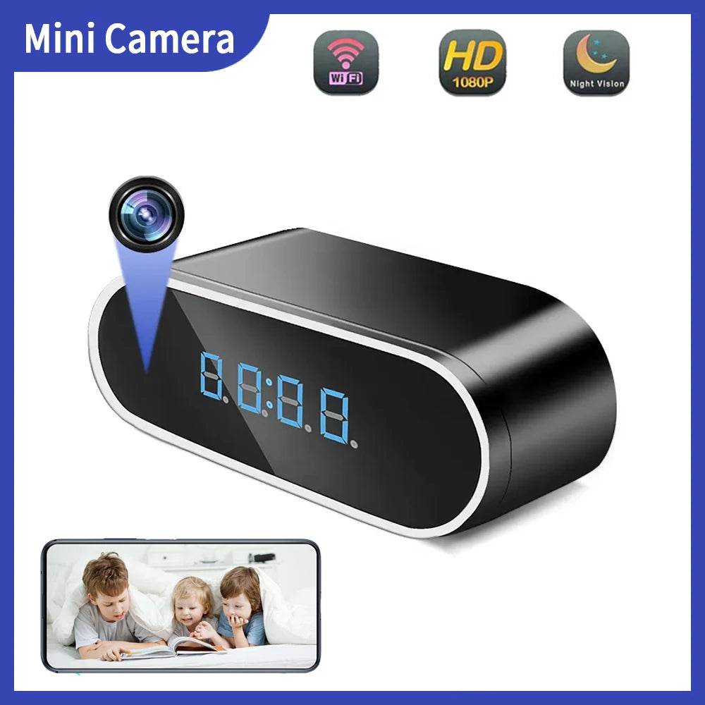 Ceas Mini Camera Wireless 1080P cu Supraveghere Nocturnă IR - Venduqo