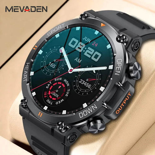 MEVADEN 1.39 Inch Smart Watch for Men - Fitness Tracker & Heart Monitor