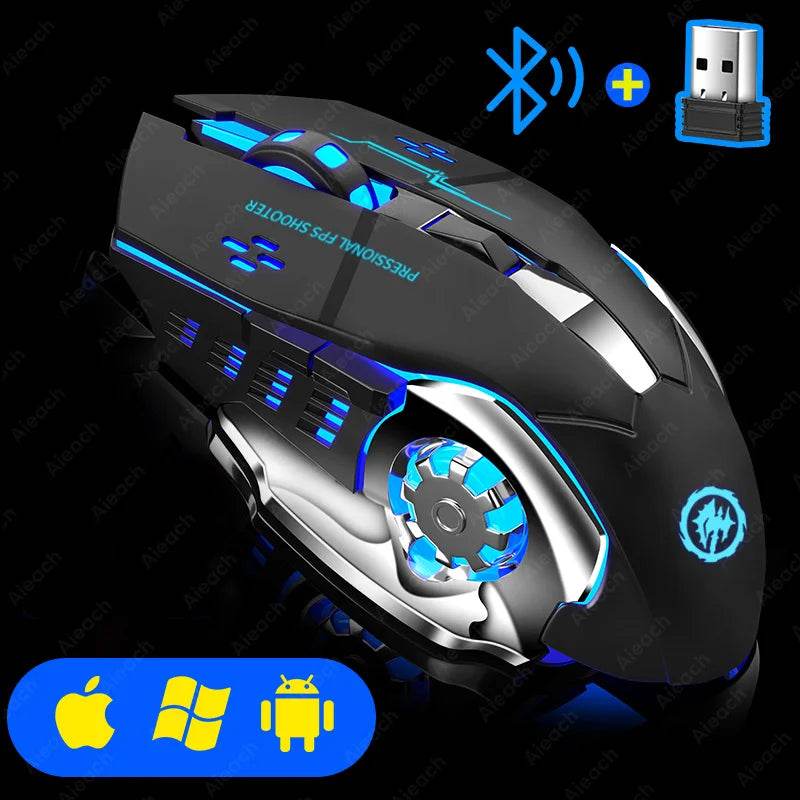 Mouse Wireless Reîncărcabil pentru Gaming cu Iluminare LED - Venduqo