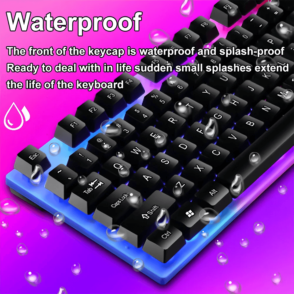 Tastatură USB Wired RGB 104 Taste pentru Gaming - Venduqo