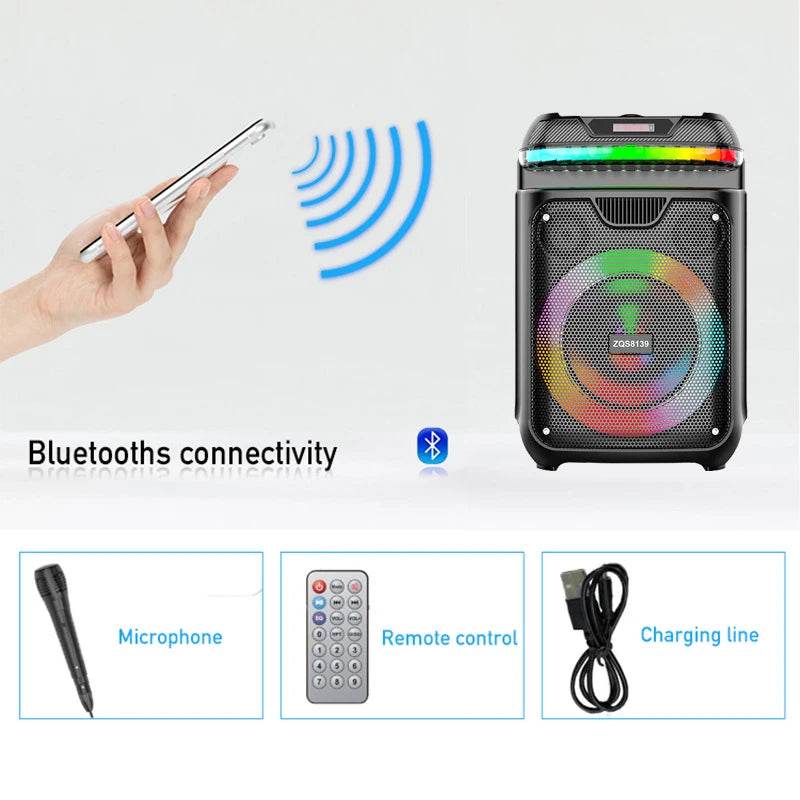 Boxa Bluetooth 40W Portabila cu Subwoofer Wireless - Venduqo