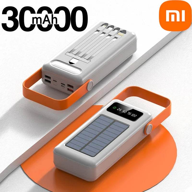 Bancă de Alimentare Solară 50000mAh cu Cablu Integrat - Venduqo