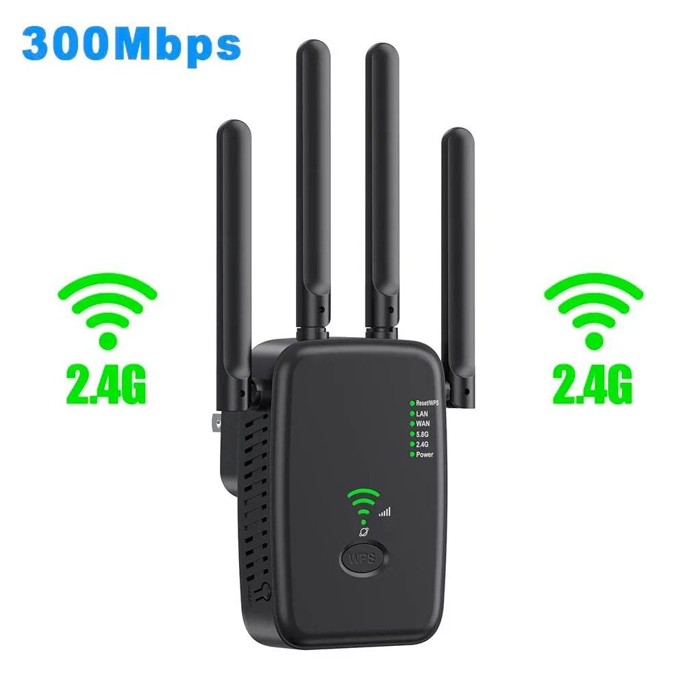 Router Wireless Repeater 1200Mbps Dual-Band WiFi Extender - Venduqo