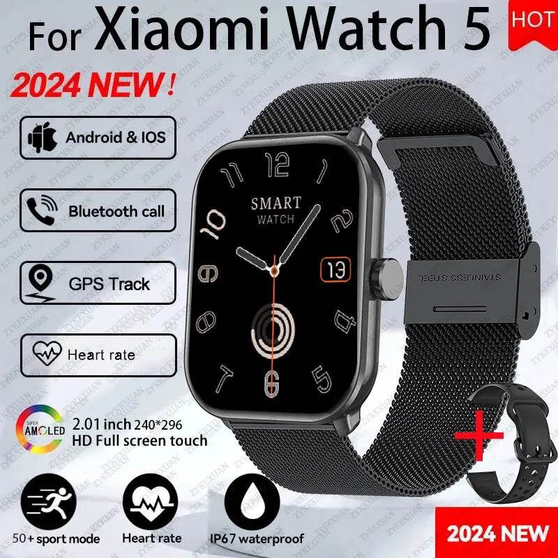 Ceas Smart Xiaomi Watch 5 pentru Bărbați și Femei - AMOLED HD - Venduqo