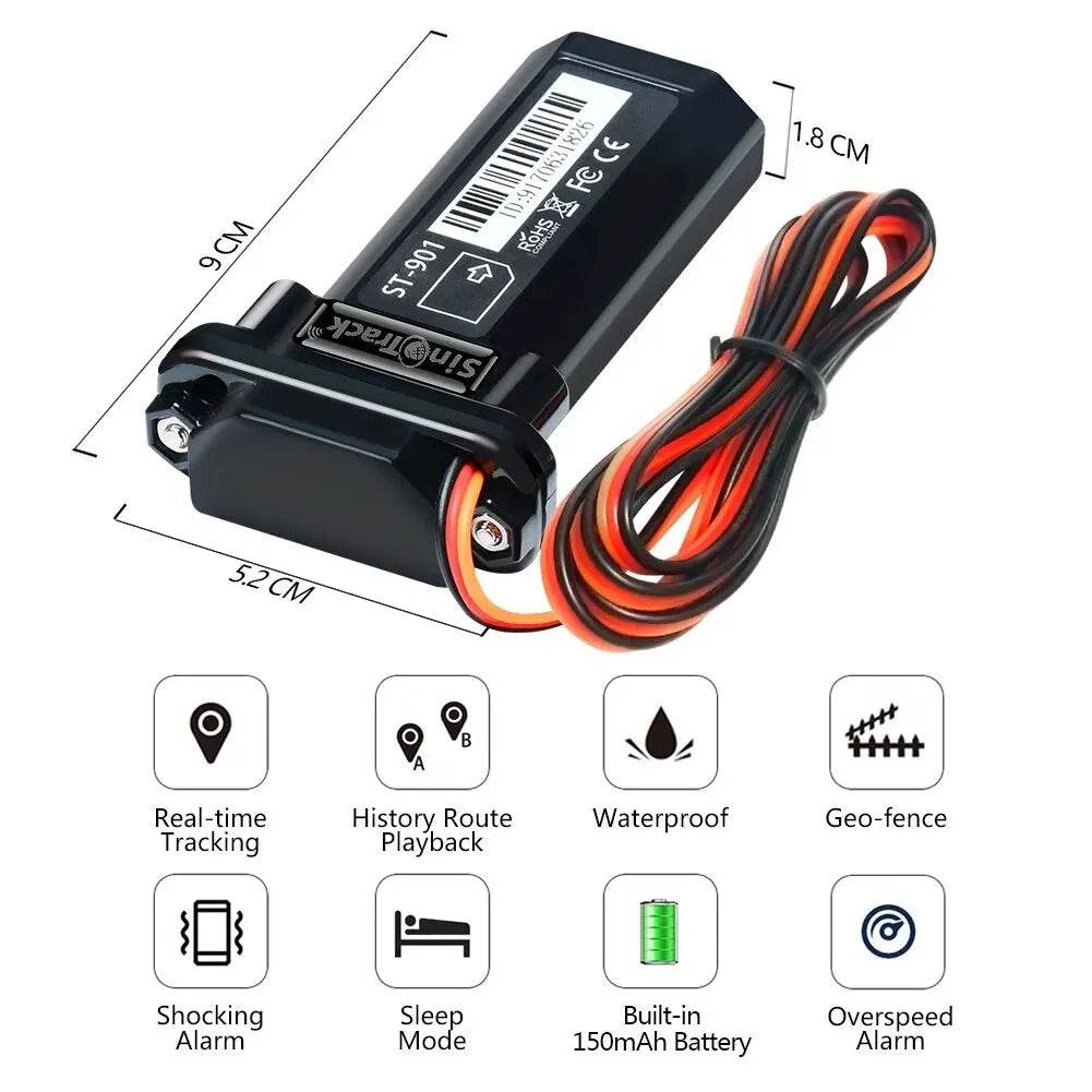 SinoTrack ST-901 GPS Tracker pentru Vehicule - Waterproof - Venduqo