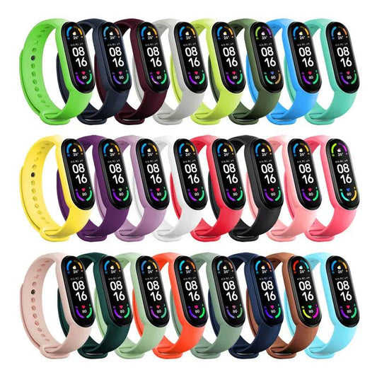 Premium Silicone Band for Xiaomi Mi Band 3, 4, 5, 6, 7