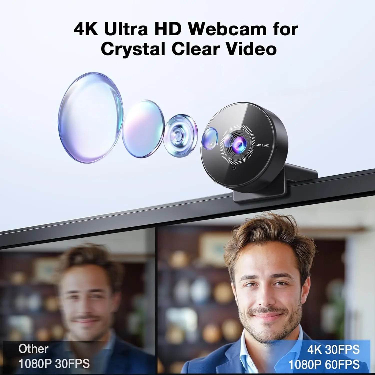 Webcam 4K EMEET cu Microfon Mini USB - Venduqo