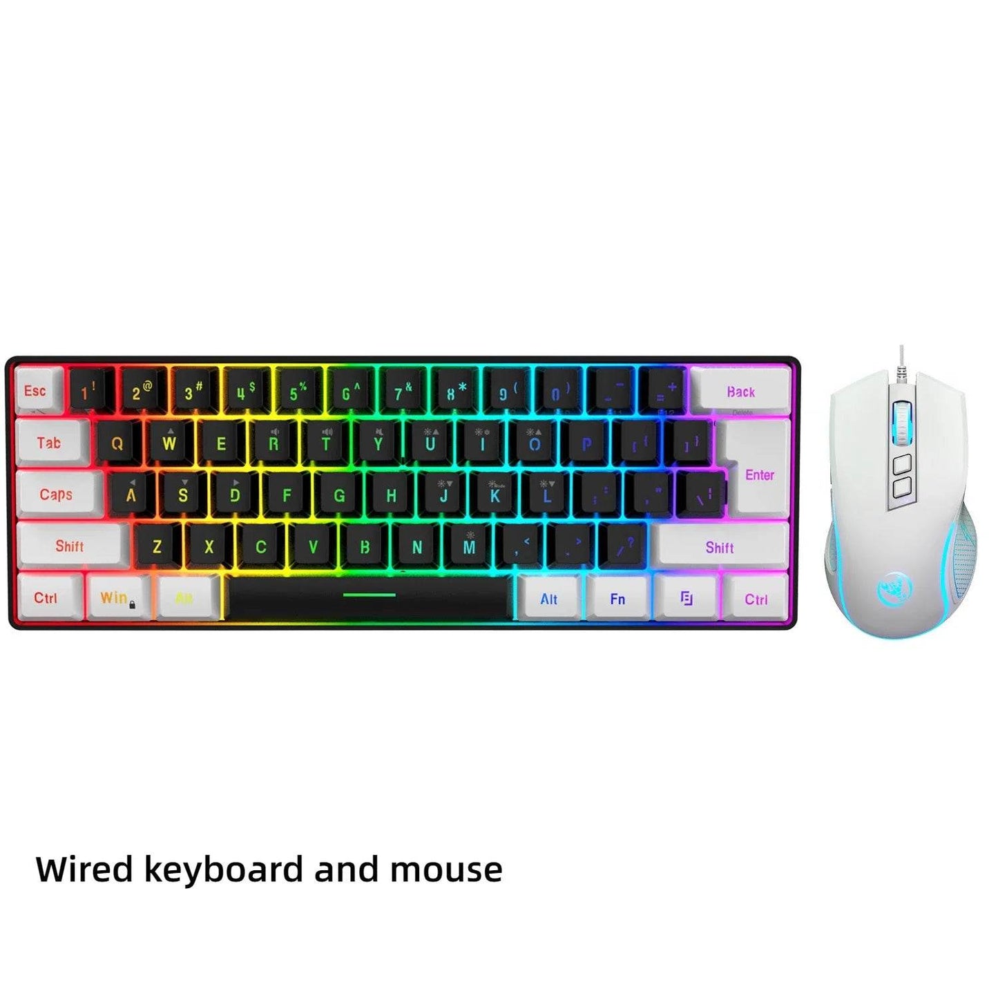 Combo Kit Tastatură și Mouse Gaming 60% - Venduqo